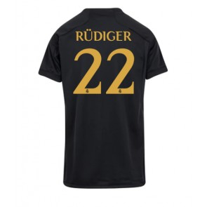 Real Madrid Antonio Rudiger #22 Tredje Tröja Kvinnor 2023-24 Kortärmad